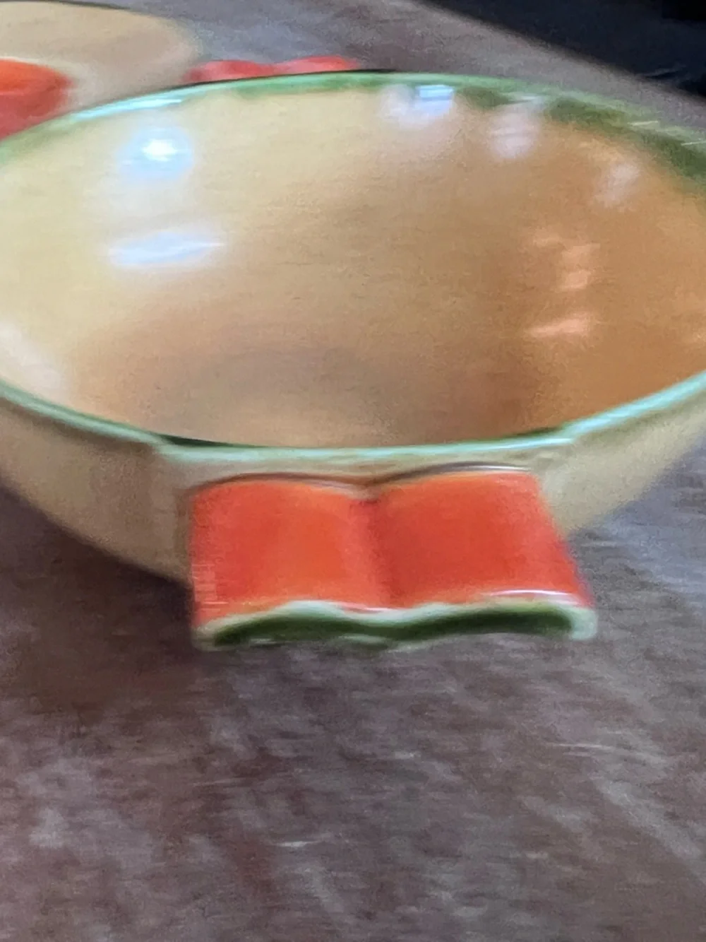 𝑬𝒙𝒓𝒆𝒎𝒆𝒍𝒚 𝑹𝒂𝒓𝒆 Egersund Art Deco 1930s Pottery Bowl and Saucer Norway - Picture 10 of 12